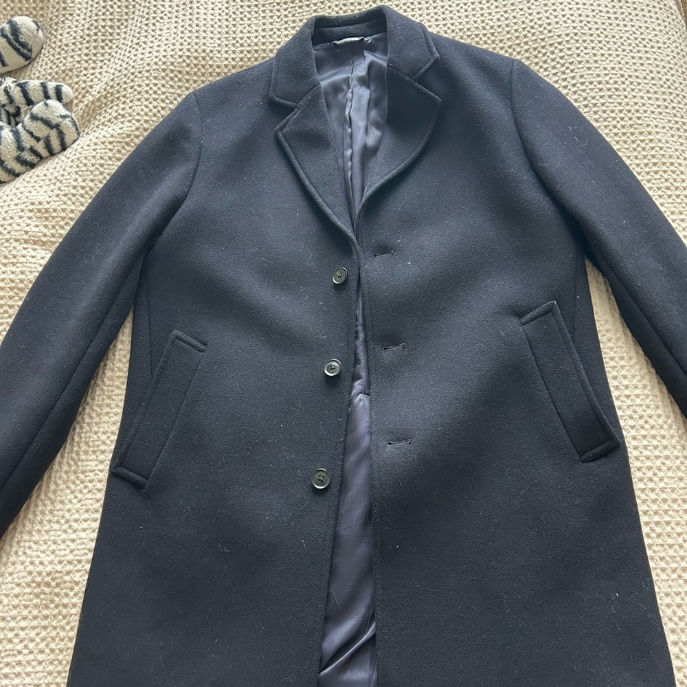 Mango men’s recycled wool jacket coat